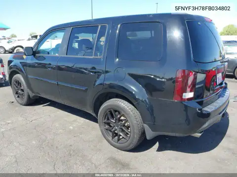 5FNYF3H78FB034802 — 2015 Honda Pilot, фото 4 с аукциона IAAI, Передняя часть справа