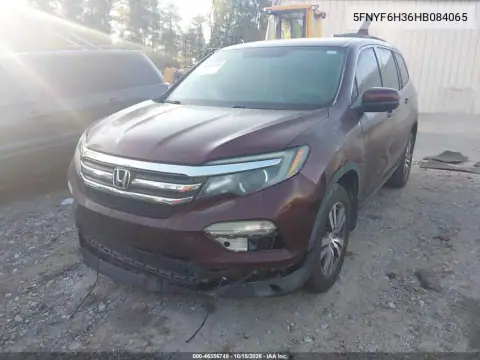 5FNYF6H36HB084065 — 2017 Honda Pilot, foto 3 de IAAI, Parte delantera