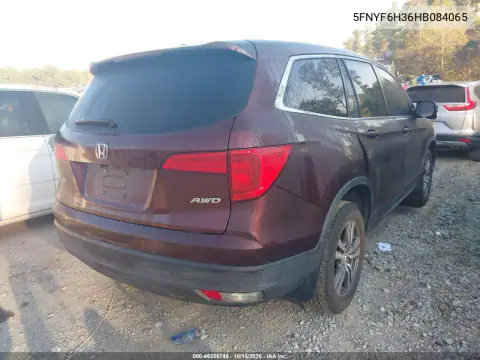 5FNYF6H36HB084065 — 2017 Honda Pilot, foto 5 de IAAI, Parte delantera