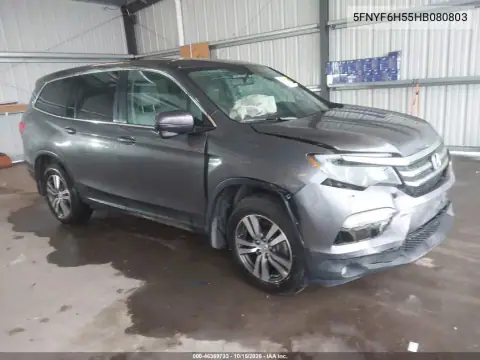 5FNYF6H55HB080803 — 2017 Honda Pilot, წინა ნაწილი, ფოტოები შეკეთებამდე