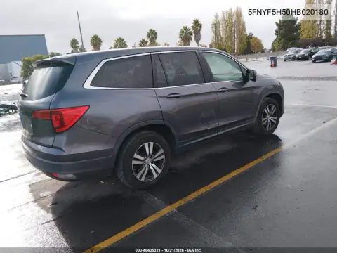 5FNYF5H50HB020180 — 2017 Honda Pilot, photo 5 from IAAI, Front end