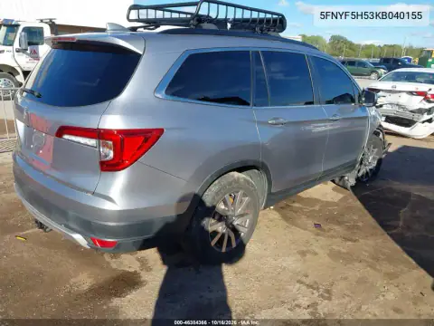 5FNYF5H53KB040155 — 2019 Honda Pilot, фото 5 з IAAI, Передня частина