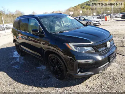 5FNYF6H26MB065419 — 2021 Honda Pilot, ЗАДНЯЯ ЧАСТЬ, фото до ремонта