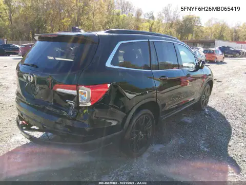 5FNYF6H26MB065419 — 2021 Honda Pilot, фото 4 з IAAI, Задня частина