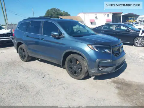 5FNYF5H23MB012901 — 2021 Honda Pilot, photo 2 from IAAI, Left front