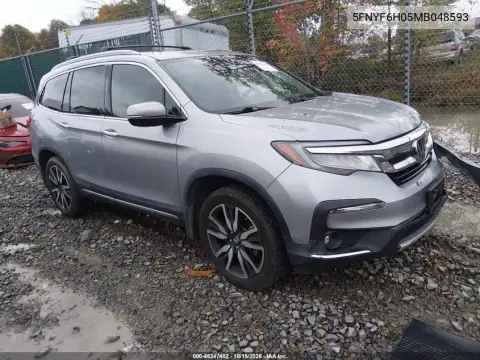 5FNYF6H05MB048593 — 2021 Honda Pilot, Left front, before-repair photos