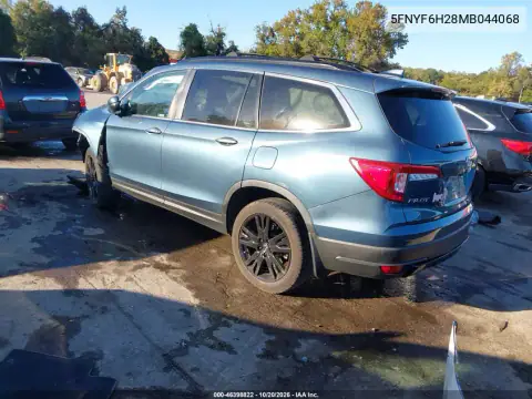 5FNYF6H28MB044068 — 2021 Honda Pilot, photo 4 from IAAI, Left front