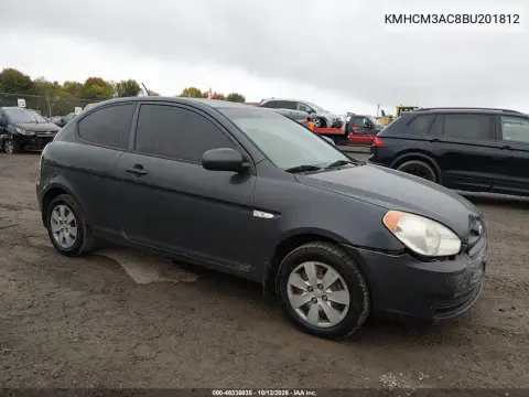 2011 Hyundai Accent Gs VIN KMHCM3AC8BU201812 фото 2