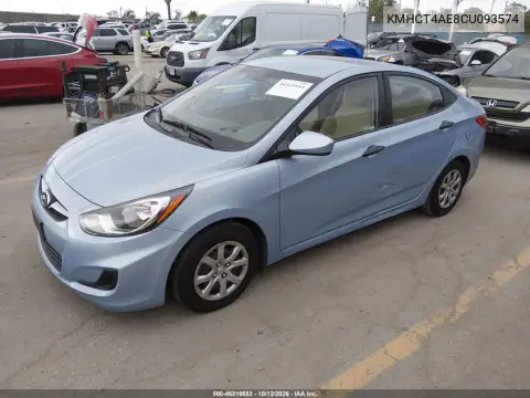 2012 Hyundai Accent Gls VIN KMHCT4AE8CU093574 фото 3