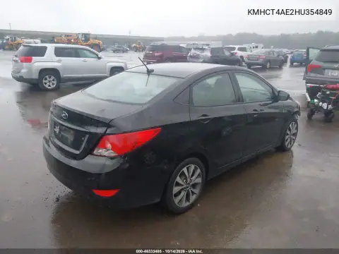 KMHCT4AE2HU354849 — 2017 Hyundai Accent, photo 5 from IAAI, Front end