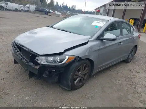 5NPD84LF6HH190872 — 2017 Hyundai Elantra, фото 2 с аукциона IAAI, Угон