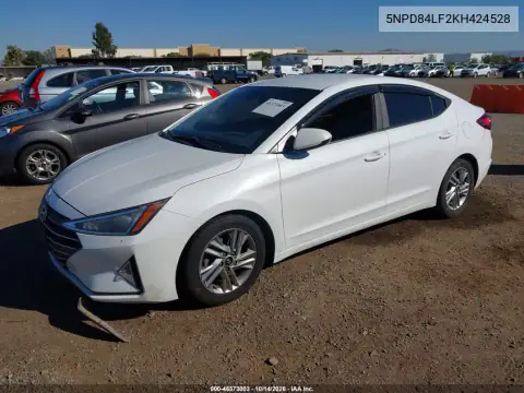 5NPD84LF2KH424528 — 2019 Hyundai Elantra, photo 2 from IAAI 19.10.2026, Normal wear