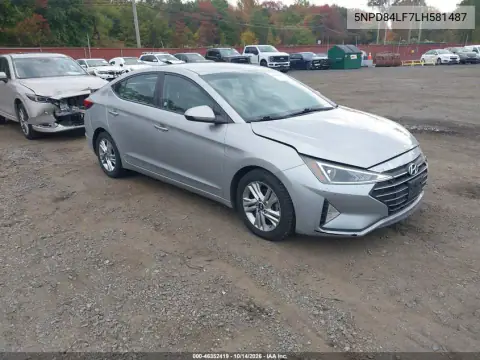 5NPD84LF7LH581487 — 2020 Hyundai Elantra, Przód i tył, zdjęć przed naprawą