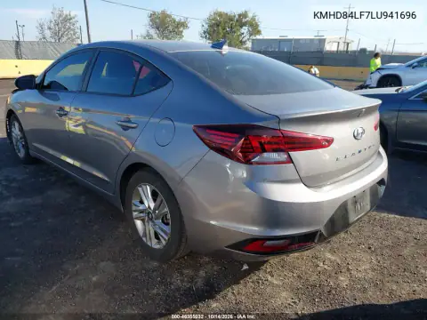 KMHD84LF7LU941696 — 2020 Hyundai Elantra, ფოტო 4, IAAI, წინა ნაწილი