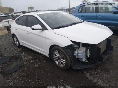 5NPD84LF1LH631302 — 2020 Hyundai Elantra, Parte delantera y trasera, fotos antes de reparar