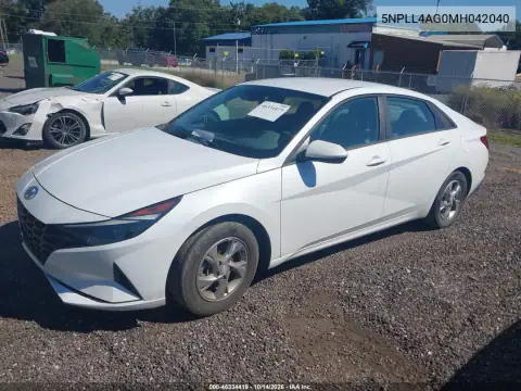 5NPLL4AG0MH042040 — 2021 Hyundai Elantra, ფოტო 2, IAAI, წინა ნაწილი