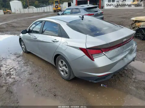 5NPLL4AG9MH012504 — 2021 Hyundai Elantra, უკანა ნაწილი, ფოტოები შეკეთებამდე