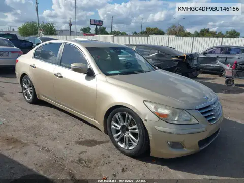 KMHGC4DF9BU146156 — 2011 Hyundai Genesis, Левый бок, фото до ремонта