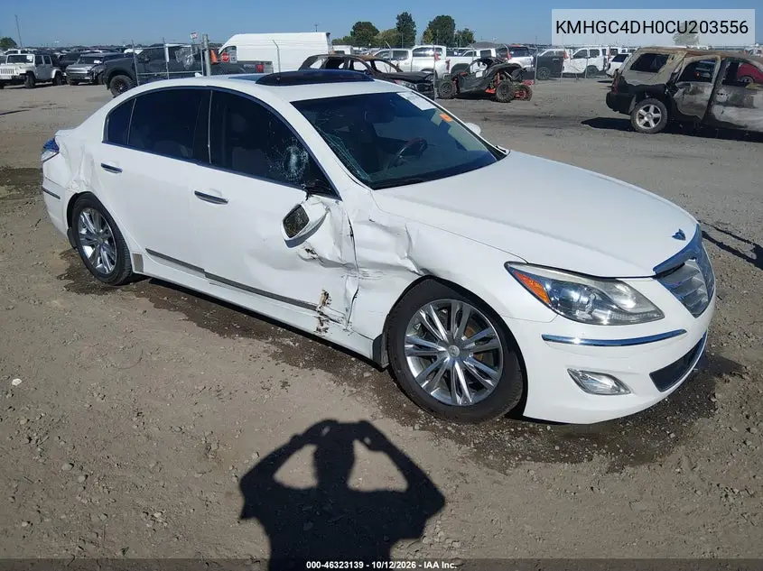 2012 Hyundai Genesis 5.0 VIN KMHGC4DH0CU203556 фото 2