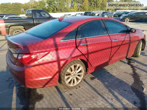 2012 Hyundai Sonata Se 2.0T VIN 5NPEC4AB3CH418063 фото 4