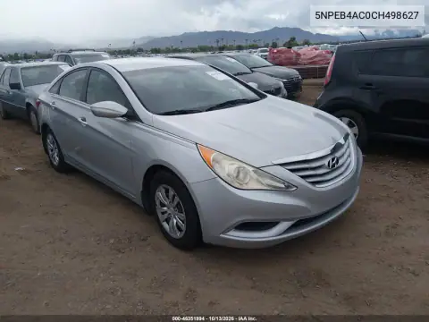 5NPEB4AC0CH498627 — 2012 Hyundai Sonata, Front end, before-repair photos