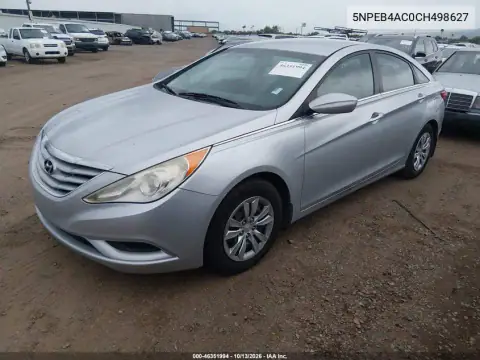 5NPEB4AC0CH498627 — 2012 Hyundai Sonata, photo 3 from IAAI, Front end