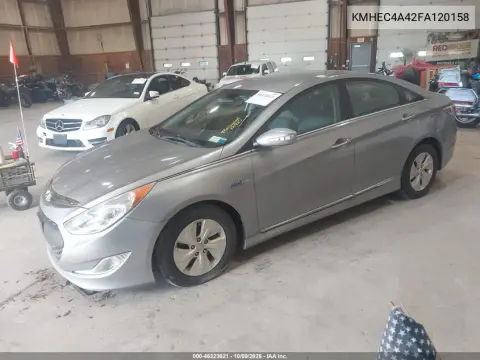 2015 Hyundai Sonata Hybrid VIN KMHEC4A42FA120158 фото 2