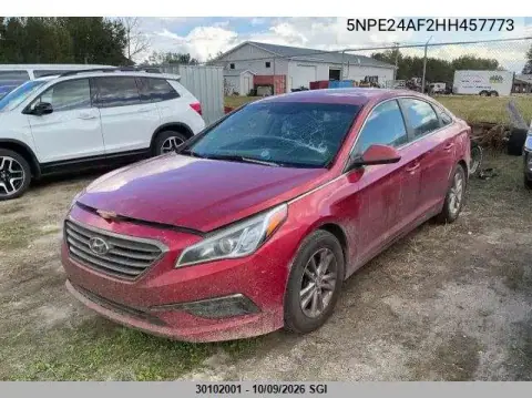 2017 Hyundai Sonata Se VIN 5NPE24AF2HH457773 фото 2