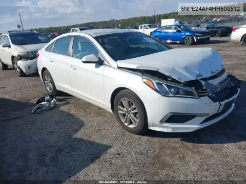 5NPE24AF4HH500512 — 2017 Hyundai Sonata, Parte delantera, fotos antes de reparar