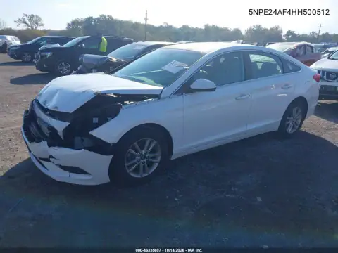 5NPE24AF4HH500512 — 2017 Hyundai Sonata, zdjęcie 3 z IAAI 02.11.2026, Przód