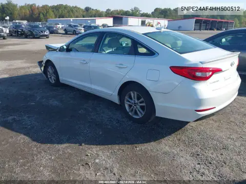5NPE24AF4HH500512 — 2017 Hyundai Sonata, zdjęcie 4 z IAAI 02.11.2026, Przód
