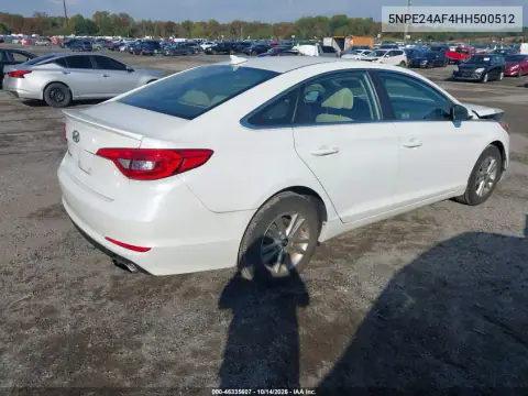 5NPE24AF4HH500512 — 2017 Hyundai Sonata, zdjęcie 5 z IAAI 02.11.2026, Przód