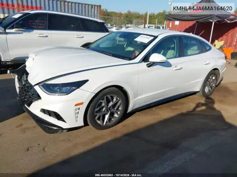 KMHL64JA6MA164620 — 2021 Hyundai Sonata, Передня частина справа, фото до ремонту