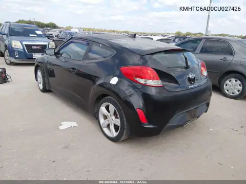 KMHTC6AD0CU027426 — 2012 Hyundai Veloster, фото 4 с аукциона IAAI 20.10.2026, Естественный износ