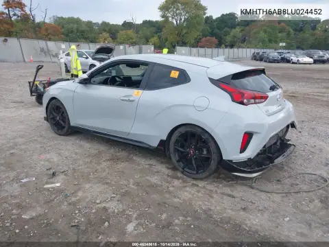 KMHTH6AB8LU024452 — 2020 Hyundai Veloster, zdjęcie 4 z IAAI, Prawy tył