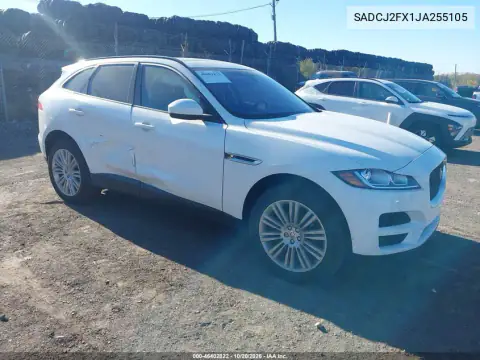 SADCJ2FX1JA255105 — 2018 Jaguar F-Pace, მარჯვენა მხარე, ფოტოები შეკეთებამდე