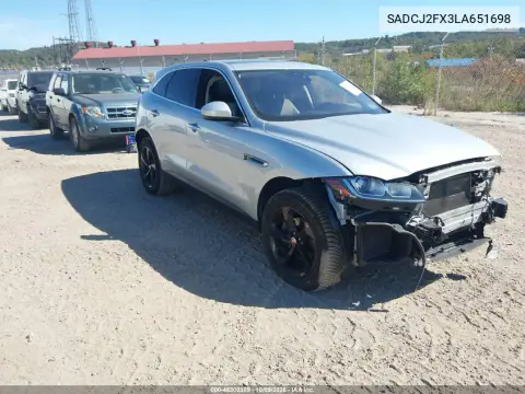 SADCJ2FX3LA651698 — 2020 Jaguar F-Pace, Передняя часть, фото до ремонта