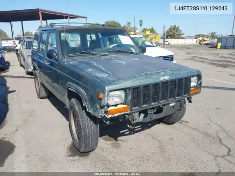 1J4FT28S1YL129243 — 2000 Jeep Cherokee, Естественный износ, фото до ремонта