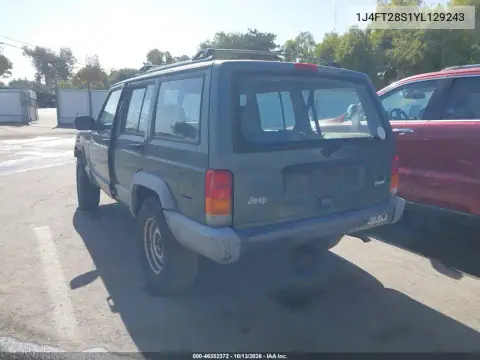 1J4FT28S1YL129243 — 2000 Jeep Cherokee, photo 4 from IAAI 27.10.2026, Normal wear