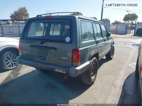 1J4FT28S1YL129243 — 2000 Jeep Cherokee, photo 5 from IAAI 27.10.2026, Normal wear