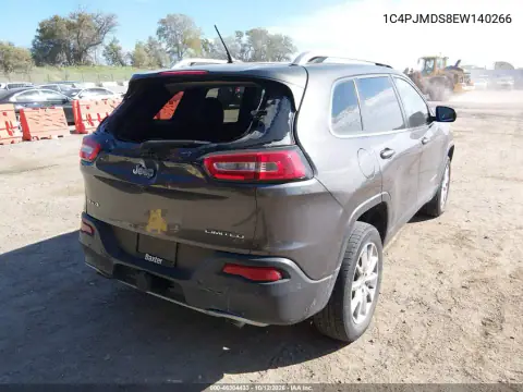 1C4PJMDS8EW140266 — 2014 Jeep Cherokee, zdjęcie 5 z IAAI, Przód i tył