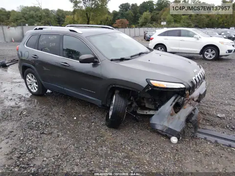 1C4PJMCS7EW137957 — 2014 Jeep Cherokee, წინა ნაწილი, ფოტოები შეკეთებამდე