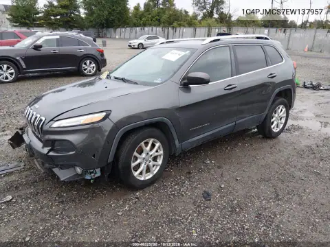 1C4PJMCS7EW137957 — 2014 Jeep Cherokee, фото 3 с аукциона IAAI, ПЕРЕДНЯЯ ЧАСТЬ