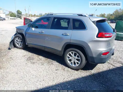 1C4PJMCS6FW726922 — 2015 Jeep Cherokee, фото 4 с аукциона IAAI, Передняя часть слева