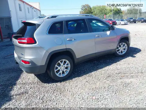 1C4PJMCS6FW726922 — 2015 Jeep Cherokee, фото 5 с аукциона IAAI, Передняя часть слева