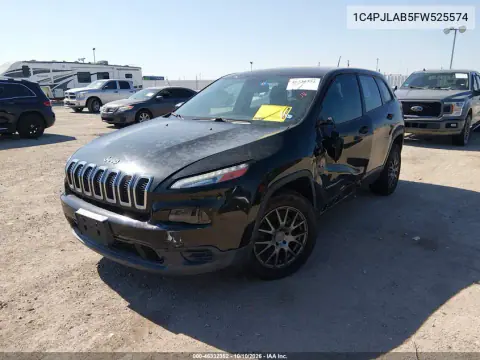 2015 Jeep Cherokee Sport VIN 1C4PJLAB5FW525574 фото 3