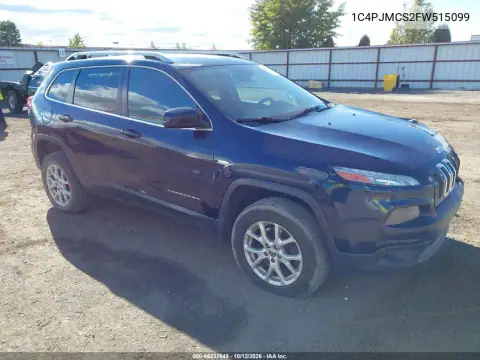 1C4PJMCS2FW515099 — 2015 Jeep Cherokee, Передняя часть, фото до ремонта