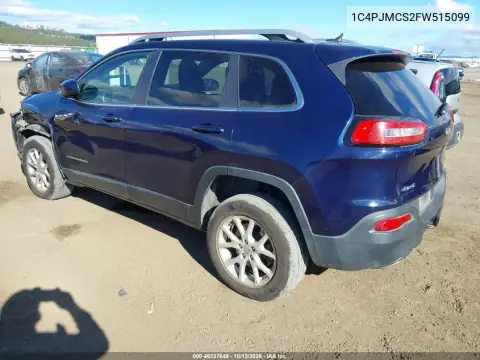 1C4PJMCS2FW515099 — 2015 Jeep Cherokee, photo 4 from IAAI, Front end