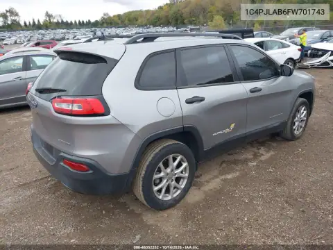 1C4PJLAB6FW701743 — 2015 Jeep Cherokee, фото 5 с аукциона IAAI, Естественный износ