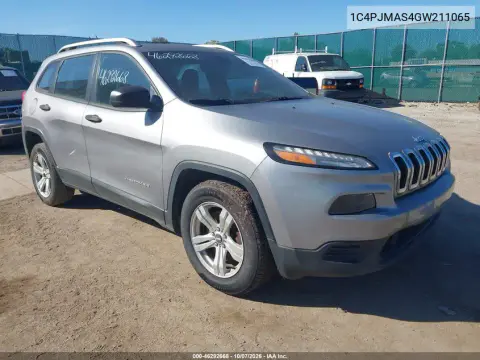 2016 Jeep Cherokee Sport VIN 1C4PJMAS4GW211065 фото 2